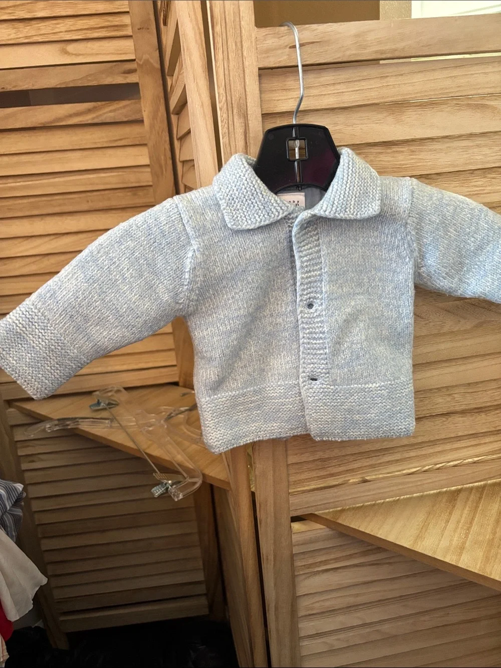 GAP Baby Light Blue Knit Cardigan 6-12 Months